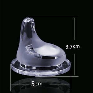 BPA içermeyen silikon kiraz meme şekli bebek emziği ile Ultra yumuşak cilt dostu 0-6 ay bebek için kolay temizlenebilir - Product Image 6