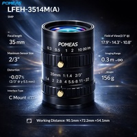 Objectif de vision industrielle haute définition 5 millions de pixels, mise au point manuelle, revêtement antireflet, personnalisable OEM