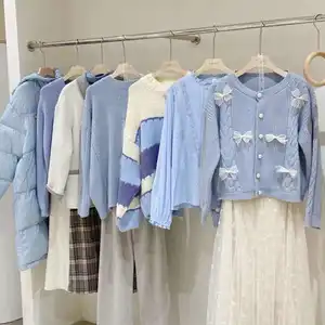 China roupas usadas em balefashion meninas camisola longa camisola segunda mão exportar roupas