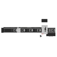 Machine de découpe laser TSP CNC Raycus Max 6kw 8kw 10kw 12kw à 3 mandrins avec frontal mobile