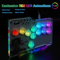 Mini hitbox Arcade Joystick Fight Stick Clavier GP2040 CE Pour PS3 PS4 SWITCH PC