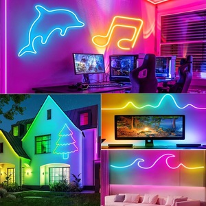 IP67 không thấm nước 360 độ reticulate <span class=keywords><strong>LED</strong></span> Strip 5V thông minh RGB địa chỉ Neon linh hoạt Silicone ánh sáng cảnh quan âm nhạc - Product Image 5