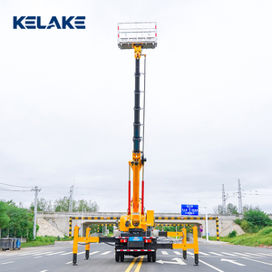 Camions d'opération en hauteur personnalisés de 21 m, Isuzu Double Cabine, nacelle élévatrice télescopique de 10 m à 56 m avec alarme de toit de cabine - Product Image 2