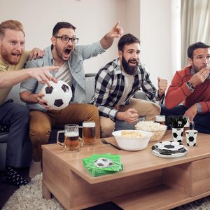 Assiettes et serviettes en papier de football, ensemble de vaisselle, fête d'anniversaire, vaisselle de fête, fournitures de fête de football, assiettes en papier de football - Product Image 5