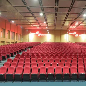 Factory School Furniture 3 4 5 6 7 8 9 10 Seat Auditorium Chairs Church Chairs Blue Brown Grey Red Green Fabric Customization