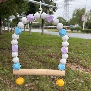 กรงนกไม้แกว่งชิ้นส่วนกรงนกของเล่นที่ยั่งยืนและเป็นมิตรกับสิ่งแวดล้อม - Product Image 3