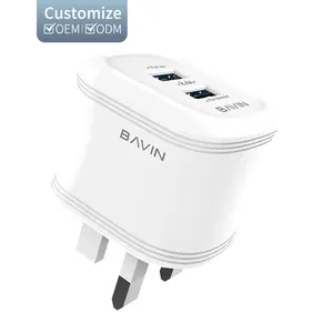 USB Wall Charger Data Cable Top Seller Electronics Mobile Portable BAVIN PC390E Travel Cell Phone Dual With Type-c