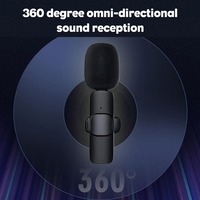M21 inalámbrico 2,4G Lavalier micrófono en vivo Curso Web entrevista al aire libre grabación de vídeo corto Tik Tok receptor de sonido de vídeo