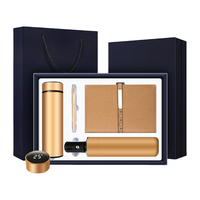 Journal intime personnalisé de luxe bouteille en cuir carnet de notes journal pour cadeau vente de gros promotionnel affaires stylo thermos flacon carnet de notes coffret cadeau