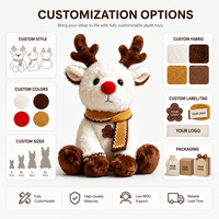 Boneka Rusa Natal Custom Langsung dari Pabrik, Isi Kapas PP, Kain Super Lembut - OEM/ODM untuk Merek Label Pribadi, Pesanan Grosir