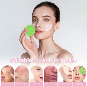 Éponge nettoyante pour le visage, durable, douce, exfoliante, naturelle, biodégradable, écologique, réutilisable, en cellulose, à séchage rapide - Product Image 3