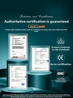 Multiprise standard européenne, prise standard allemande, chargeur rapide GaN haute puissance 75W, protection contre les surtensions, prise coréenne 1,5 m