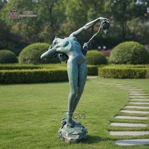 Statue d'art érotique exquise en bronze TREVI, sculpture de femme élégante, figurine humaine pour la décoration de villa et de jardin - Product Image 1