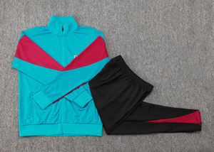 Combinaison d'entraînement rétro à manches courtes avec fermeture éclair intégrale, séchage rapide, automne-hiver, 24/25, uniforme de compétition des clubs européens de Paris, vêtements de football - Product Image 5