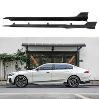 Jupes latérales en fibre de carbone préimprégnée style SQ-V1 pour BMW Série 5 G68 / Voiture à essence