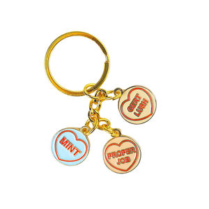 Custom Zinc Alloy Metal <b>Keyrings</b> with 3D Printing Lightweight & Customizable for Multiple Promotional Scenarios - Product Image 3