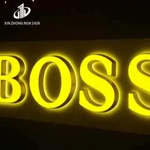 3D Metall LED Front lit Acryl Beschilderung Alphabet Buchstaben Schneiden Außen schild Lichter