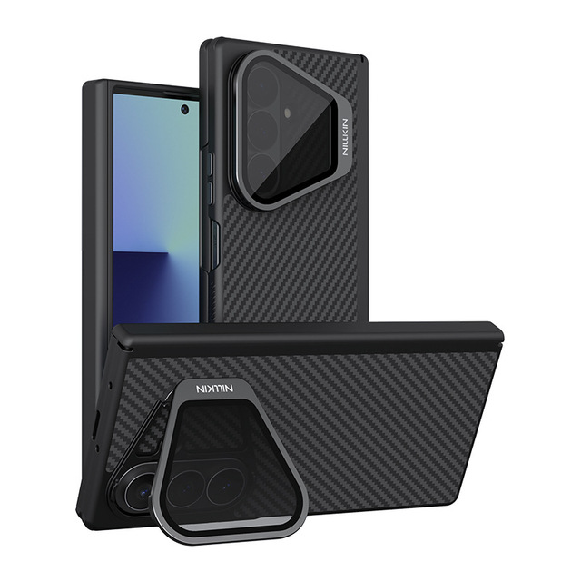 Nillkin Carboprop Case Aramid Fiber Case for Z Fold 8 Ultra with Transparent Lens-Protecting Design & Magnetic & Kickstand