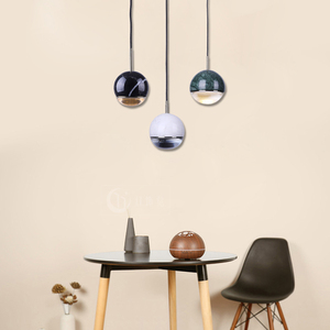 Suspension Luminaire pour Salle à Manger, Chambre, Salon - <span class=keywords><strong>Simig</strong></span> Lighting - Moderne, Flexible, Mini Boule Ronde en Cristal et Marbre - Product Image 3