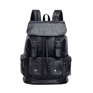 Wholesale <b>Large</b> Capacity Fashion Waterproof Leather Preppy Laptop <b>Backpack</b> for College Students PU Zipper for Travel <b>School</b> Use - Product Image 1