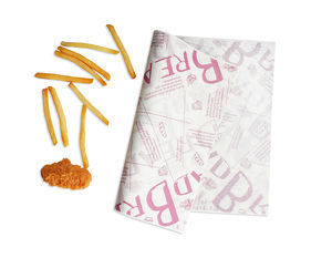 Papier d'emballage alimentaire enduit et résistant à la graisse pour sandwichs et hamburgers, avec logo personnalisé, pour l'emballage de pain, biscuits et hamburgers (vente en gros) - Product Image 2