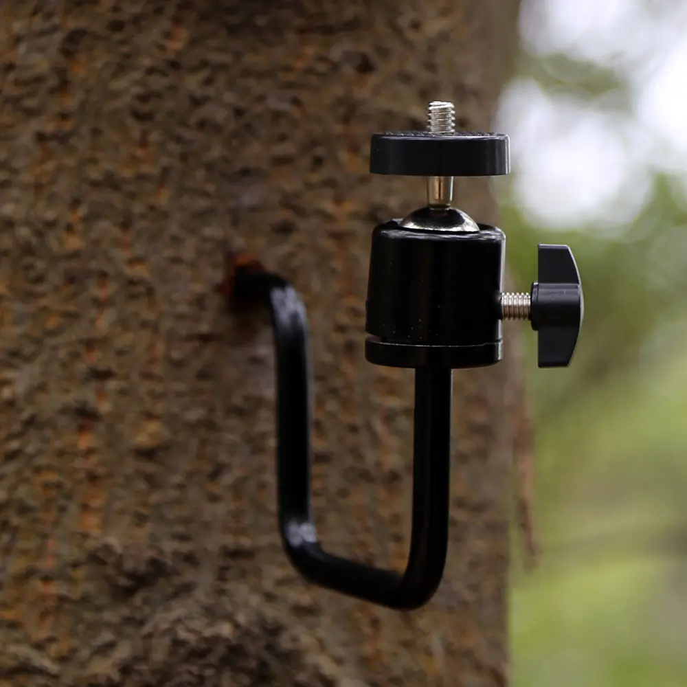 Kamera Jejak Luar Ruangan Dudukan Liar, Kamera Permainan Braket Pohon Sekrup untuk Kit Pengisi Daya Matahari