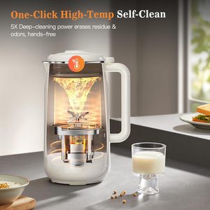 Machine automatique électrique pour la préparation de lait de soja, soupes chaudes, et boissons végétales (noix, amandes) – Mixeur chauffant pour lait de soja - Product Image 3