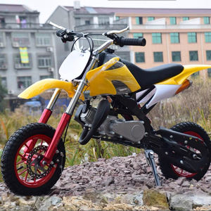 49cc 단일 실린더 공랭식 핸드 풀 더트 바이크 어린이용 핸드 브레이크 및 킥 스타트 포함 2 스트로크 포켓 바이크 - Product Image 5