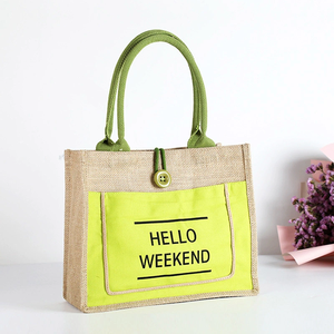 <span class=keywords><strong>Sac</strong></span> à provisions en jute imprimé sur mesure grand <span class=keywords><strong>sac</strong></span> à provisions en lin grossier naturel et écologique avec logo <span class=keywords><strong>plage</strong></span> - Product Image 3