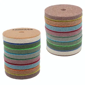 Tampons de polissage humide en éponge diamantée de 3 po (10 mm) pour la <span class=keywords><strong>restauration</strong></span> du marbre, OEM pour la rénovation de pierre, granit, quartz et céramique - Product Image 4