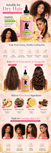 OEM Private Label Custom Anti-Dandruff Cleansing Rinse Castor Aniseed Oil 355ML 2-IN-1 Formula Hair Care Curly Hair Types Unisex - Product Image 2