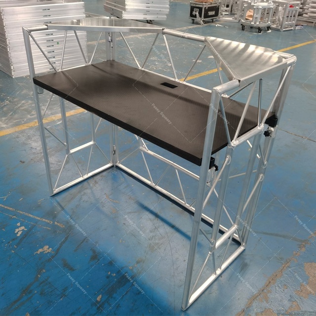 Portable Custom Mobile DJ Desk Event Facade Table WorkStation DJ Booths