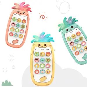 早学手机菠萝设计最佳婴儿手机玩具