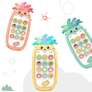 Telefono <span class=keywords><strong>Cellulare</strong></span> <span class=keywords><strong>Giocattolo</strong></span> per l'Apprendimento Precoce Design a Forma di Ananas Miglior <span class=keywords><strong>Giocattolo</strong></span> Mobile per Bambini - Product Image 1