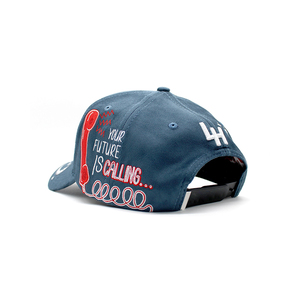 Gorras de Béisbol al por Mayor, Estilo Urbano, Bordado de Llamas, Ajustables, con Pedrería, Satén, Gamuza, Visera Curva - Product Image 3