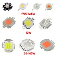 Chip Led Cob de alta potencia, 10w, 20w, 30w, 50w, 100w, 12v, 30-34v, blanco, RGB, UV, IR, espectro completo, SMD, cuentas de luz LED para foco