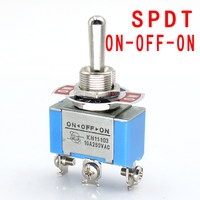 Interrupteur à bascule SPST SPDT 10A 250VAC 2 broches 3 broches On-off/on-on/on-off-on 3 positions 3 broches Interrupteur momentané DPDT Bakélite Instruments
