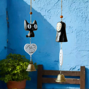 Ornement de carillon éolien Totoro, pendentif cloche en résine, décoration zen asiatique pour la maison, objet suspendu, décoration murale pour chambre à coucher - Product Image 3