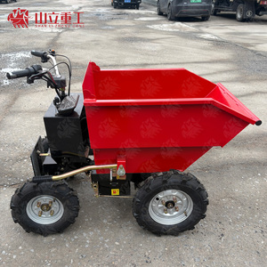 Mini-dumper électrique le plus vendu, capacité 400 kg, autonomie 4h, chariot à main rechargeable 220V pour le transport en jardinage, agriculture et aménagement paysager - Product Image 2