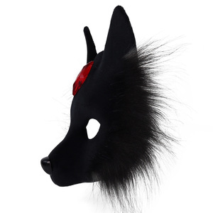 Masque de <span class=keywords><strong>renard</strong></span> 3D coloré pour la moitié du visage, masque d'Halloween, masque de fête de Noël, masque de cosplay pour adultes et enfants, utilisation en festival - Product Image 5