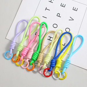 Versatile Adjustable Nylon Lanyards Fashionable Buckle Bracelet Braided Rope Keychain Strap Phone Bag Backpack Charms