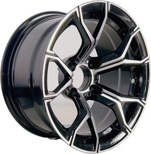 Ruota del carrello da Golf Genek W-184 Sider X nero W/M caratteristiche 12*7 HUB 67.3 PCD 4-101.6 ET-25 - Product Image 2