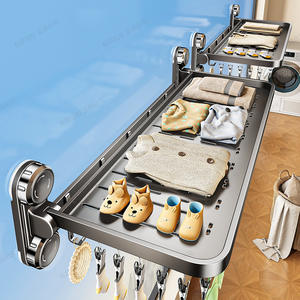 Séchoir à linge mural multifonctionnel Blue Vine pour balcon, idéal pour le séchage des sous-vêtements et des vêtements - Product Image 1