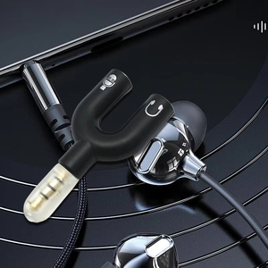 Adaptador Divisor de Auriculares en Forma de <span class=keywords><strong>Y</strong></span> con Doble Conector de 3.5mm de Cobre <span class=keywords><strong>y</strong></span> ABS, con Micrófono, Conversor de Audio Estéreo, Color Macaron - Product Image 5