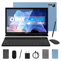 Tablet Android Portabel OEM 10 Inci 16GB 128GB 5G Wifi Octa Core dengan Pena Keyboard untuk Pendidikan