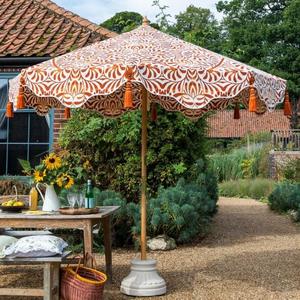 <span class=keywords><strong>Parasol</strong></span> de jardin octogonal à cadre en bois fabriqué à la main avec glands, grand <span class=keywords><strong>parasol</strong></span> pour <span class=keywords><strong>terrasse</strong></span>, patio et hôtel. - Product Image 1