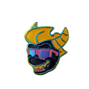 Pin de Solapa Popular de Esmalte Suave Personalizado de Alta Calidad con Diseño de Espada y Baño Arcoíris - Product Image 5