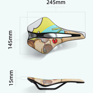 Nuevo diseño, superventas, ENLEE, sillín de bicicleta de montaña de cuero PU ventilado para hombres, todas las estaciones - Product Image 6