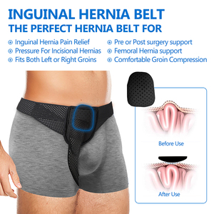 Ceinture de soutien post-chirurgie pour hernie inguinale Xsshape Everyday Medical Hernia Guard, sangle réglable en polyester/nylon - Product Image 2