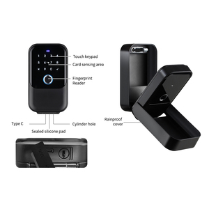 Caja de Seguridad Inteligente para Llaves, de Aluminio, para Montar en la Pared, Impermeable IP65, para Puerta de Madera, con App Tuya y TTlock, para Exteriores - Product Image 3